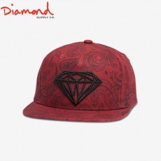[DIAMOND SUPPLY CO] 다이아몬드 서플라이 BRILLIANT RADIANT CLIPBACK BURGUNDY 브릴리언트 레이디언트 클립백 버건디 색상