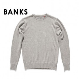 [BANKS] AKN0013 SWEATER H.GRAY (뱅크스 니트 스웨터 그레이)