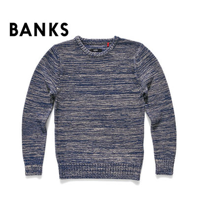 [BANKS] AKN0014 SWEATER D.DENIM (뱅크스 쟈가드 스웨터 인디고)