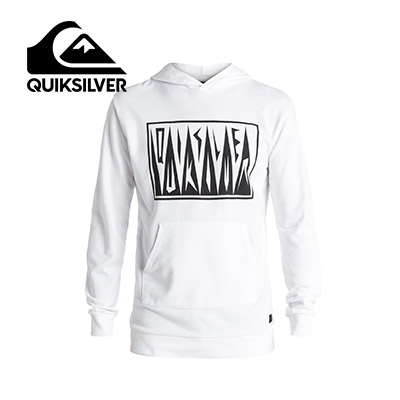 [QUIKSILVER] GQYFT03070 WBBO (퀵실버 로고 후드티셔츠 화이트)