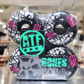 스케이트보드 휠 [BONES] ATF 60B FULL PUSH 56mm (4개＝1세트)