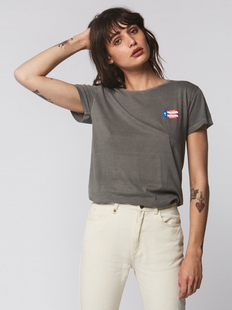 [THRILLS] Womens Nebraska Tee Faded Grey (스릴스 우먼스 네브라스카 티)