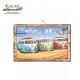 서핑 인테리어 소품 우드 프린트 포스터 SURF BUSES
