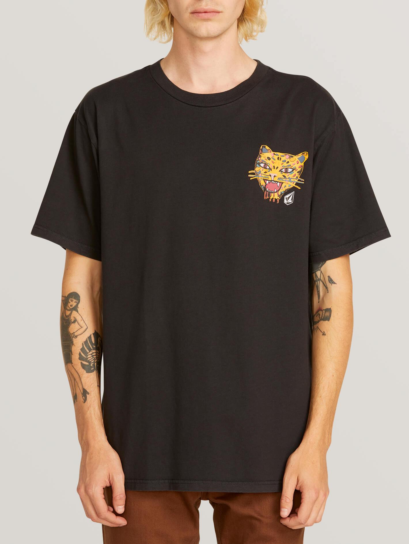 [VOLCOM] 볼컴 반팔티셔츠 OZZIE TIGER SHORT SLEEVE TEE (BLACK)