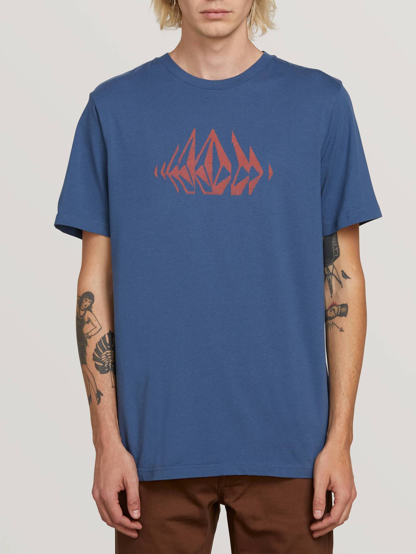 [VOLCOM] 볼컴 반팔티셔츠 STONE SOUNDS SHORT SLEEVE TEE (indigo)