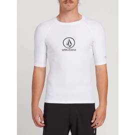 [VOLCOM] 볼컴 래쉬가드 LIDO SOLID SHORT SLEEVE RASHGUARD (WHITE)