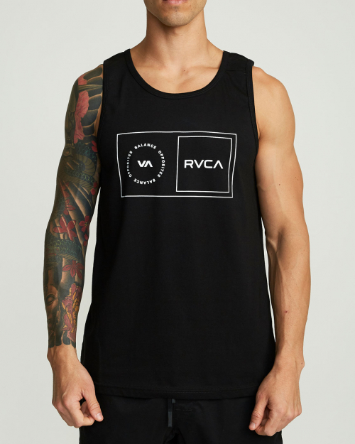 [RVCA] SPORT BALANCE BOX TANK BLK 루카 밸런스 박스 탱크탑 블랙