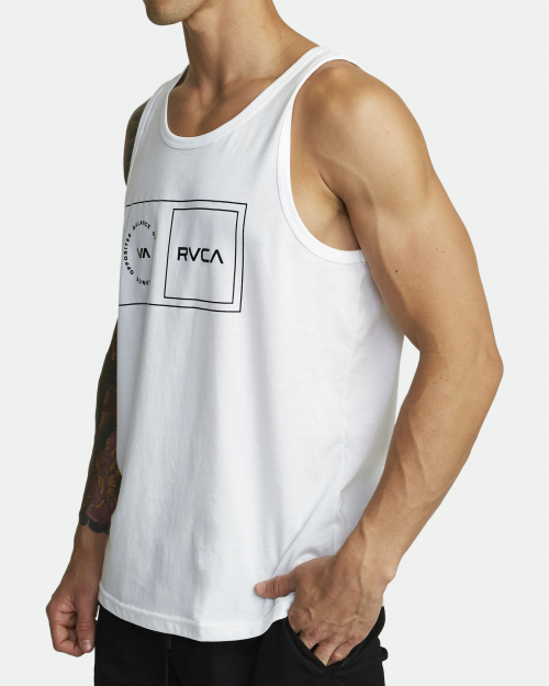 [RVCA] SPORT BALANCE BOX TANK WHT 루카 밸런스 박스 탱크탑 화이트