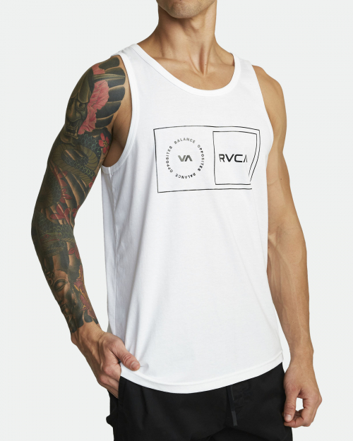 [RVCA] SPORT BALANCE BOX TANK WHT 루카 밸런스 박스 탱크탑 화이트