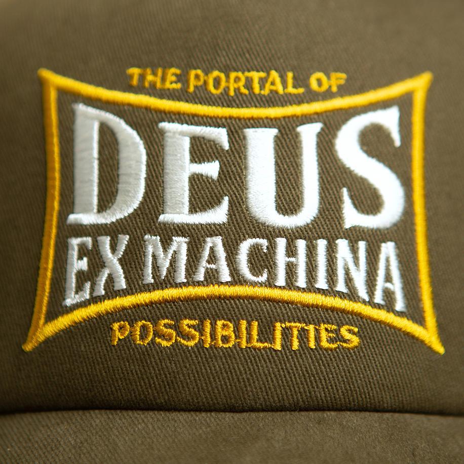 데우스 DEUS EX MACHINA 트윈박스 트러커 캡 모자 TWINBOX TRUCKER 바크 Bark