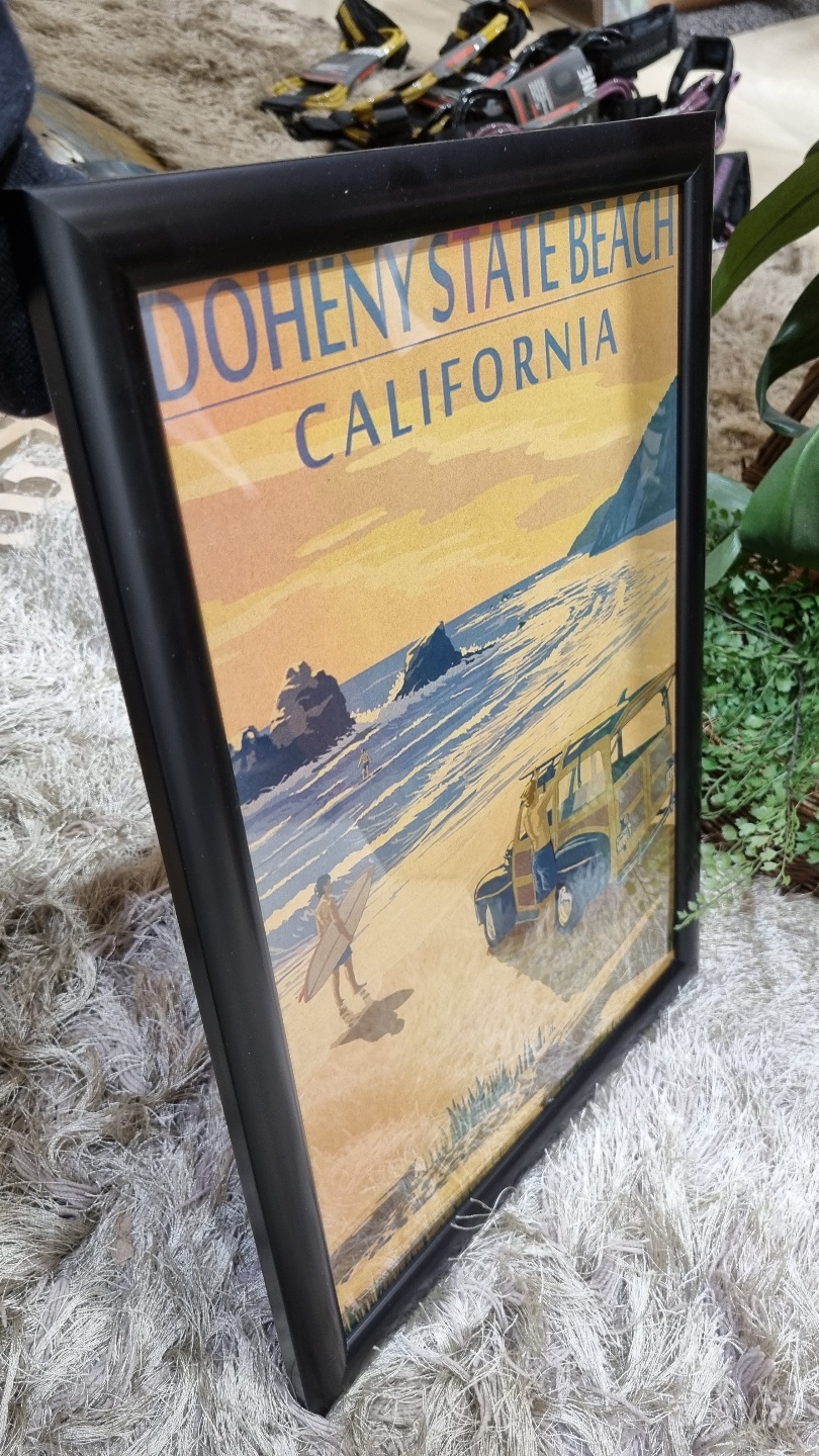 서핑 인테리어 소품 - 액자 CALIFONIA DOHENY STATE BEACH