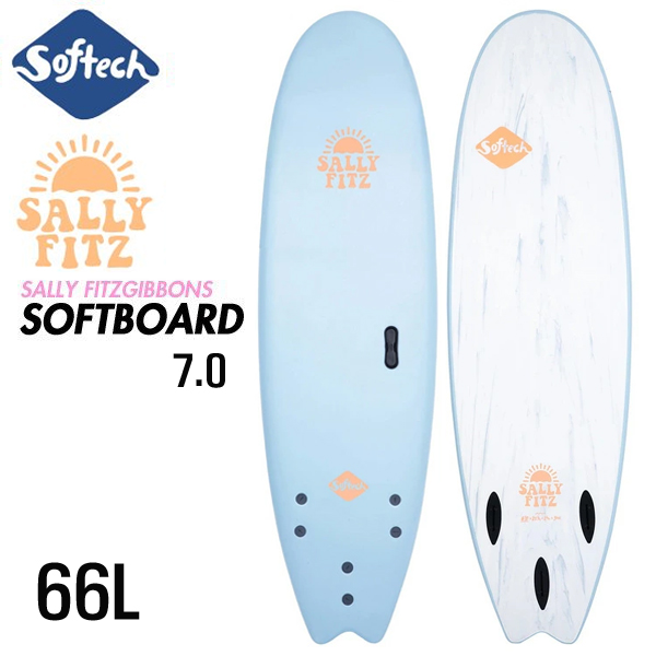 서핑보드 소프트보드 7.0 (SOFTECH) HANDSHAPED SALLY FITZGIBBONS (핀포함)