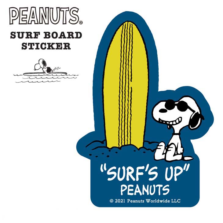 서핑 스티커 SNOOPY SURFBOARD STICKER 스누피 스티커 - SMILE