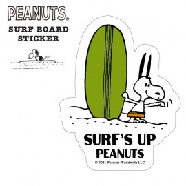 서핑 스티커 SNOOPY SURFBOARD STICKER 스누피 스티커 - GREEN BOARD