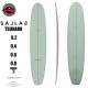 (예약)서핑롱보드 [KAI SALLAS] TSUNAMI SAGE 카이살라스 싱글핀 츠나미 THUNDERBOLT