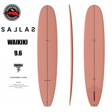 (6월입고)서핑롱보드 [KAI SALLAS] WAIKIKI 9.6 CORAL 카이살라스 싱글핀 와이키키THUNDERBOLT 