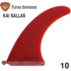 서핑롱보드핀 카이살라스 10 [FLYING DIAMONDS] KAI SALLAS SPIRAL RED